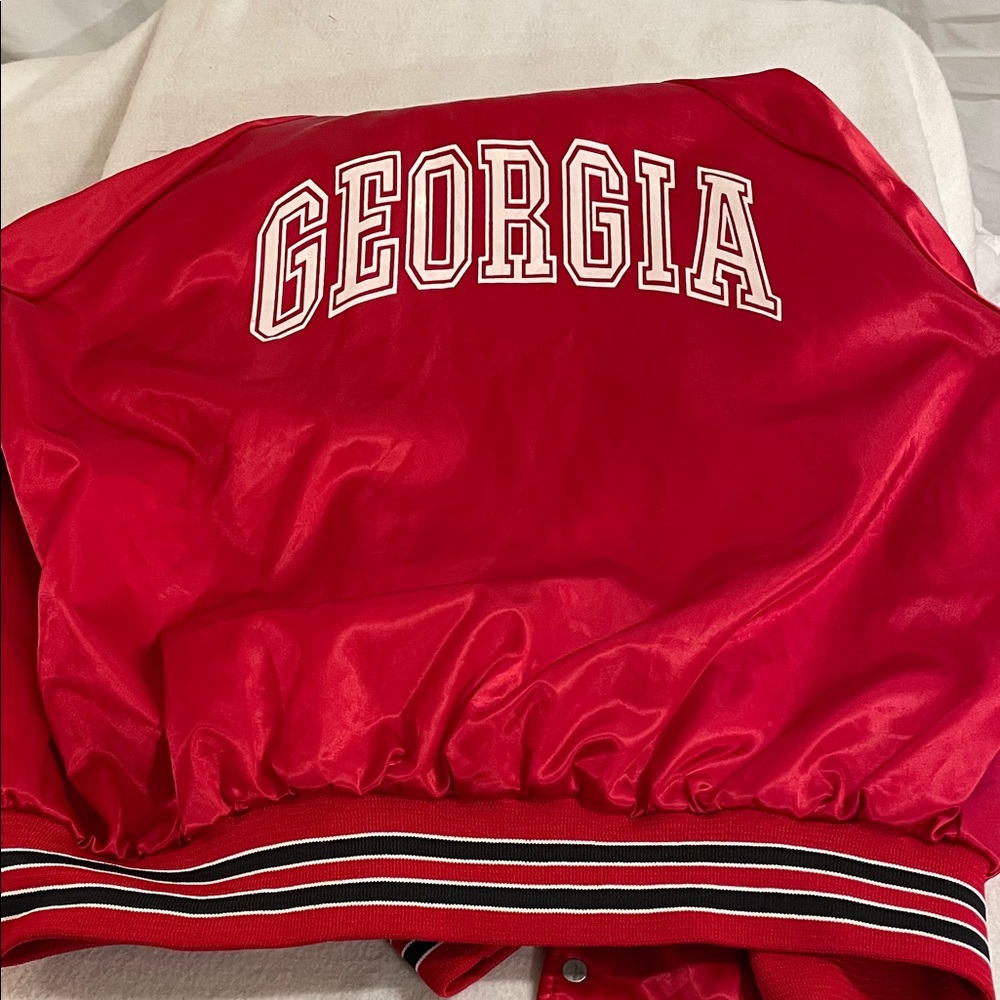 Chase Authentics Red Varsity Bomber Jacket - Picture 5 of 5